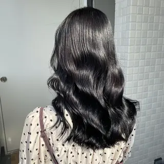 ロング カラー 切りっぱなしボブイヤ リングカラー清水隆央のヘアスタイル