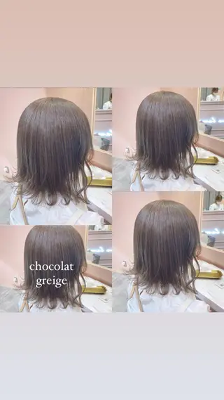 ミディアム カラー パーマ ヘアアレンジ メンズ RIYA❤︎ Aujuaソムリエのヘアスタイル