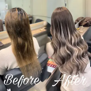 ロング ハイトーン&エクステ /RIE🌻のヘアスタイル