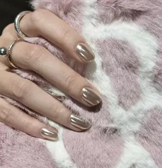 ネイル RAFFINE 月🦋🩵のネイルデザイン