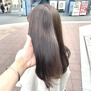 ミディアム カラー 色白に見える暗髪 梅田・増田のヘアスタイル