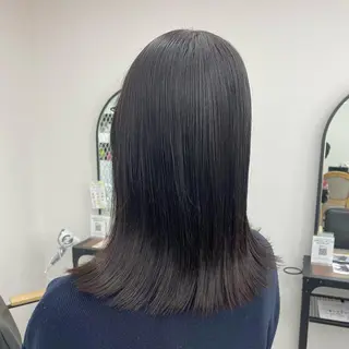 セミロング カラー パーマ ヘアアレンジ メンズ キッズ ネイル マツエク・マツパ アイブロウ mona/ ストレートスタイル✨のヘアスタイル