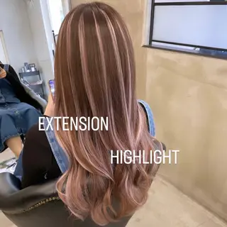 ロング カラー エクステ🩵ブリーチ 韓国ヘア🩵KAEのヘアスタイル