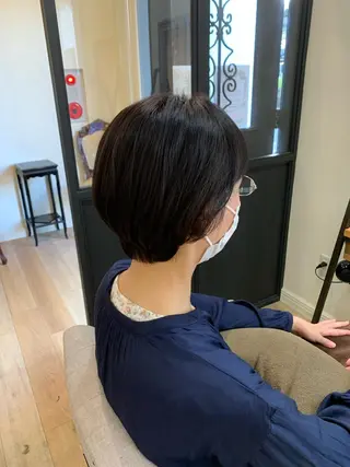 ショート カラー 艶髪レイヤー上田 紗也🇰🇷💗のヘアスタイル