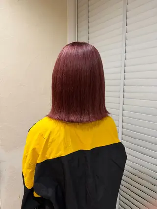 ミディアム カラー 池田凛/ ハイトーンカラーのヘアスタイル