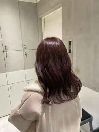 セミロング カラー ナチュラル/韓国💎 haruka 💎のヘアスタイル