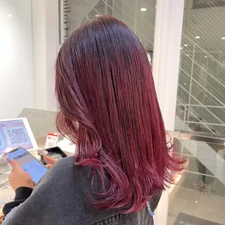 ミディアム カラー ヘアアレンジ stylist ◎RUKI.のヘアスタイル