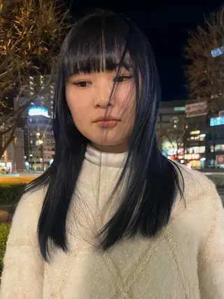 ロング ボブ/ショートボブ/ 岡山駅/別曽遥也のヘアスタイル