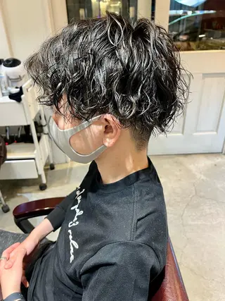 ショート パーマ メンズ 🦩パーマン🦩佐藤 航太のヘアスタイル