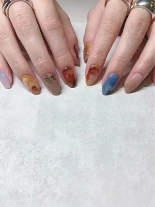 カラー ネイル Cozy_ ilumのネイルデザイン