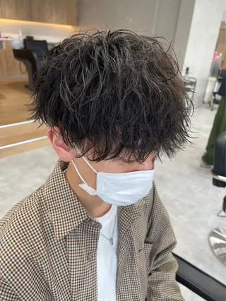 パーマ メンズ メンズパーマ/新潟/ 万代/高橋悠叶のヘアスタイル