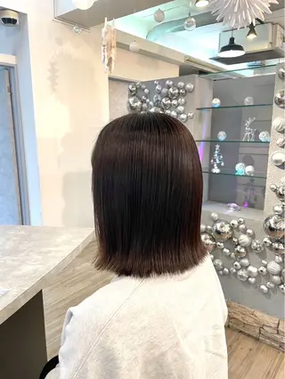 ミディアム カラー パーマ VISAGE ba.sk 金子詩帆のヘアスタイル