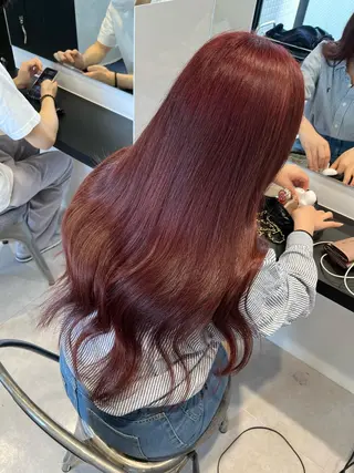 ロング カラー SALOWIN横浜所属・𓍯韓国style/ 髪質改善𓍯中村和希のヘアスタイル