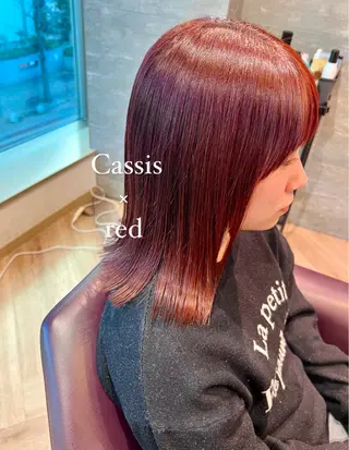 ミディアム 加納千華 /ボブ/ぱつっとボブのヘアスタイル