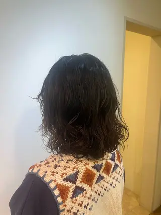 ミディアム 柴原 佑果のヘアスタイル