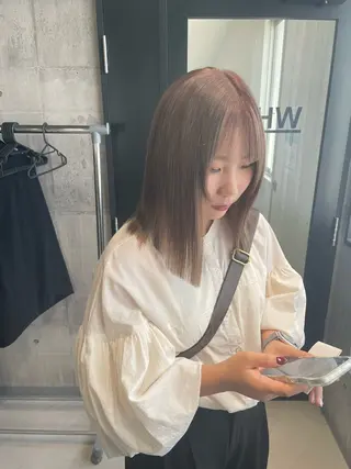 ミディアム カラー 🫧透明感/美髪🫧 Hiroakiのヘアスタイル