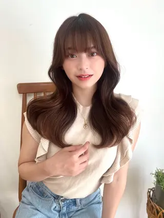 ロング 🧊🪞透明感カラー himeのヘアスタイル