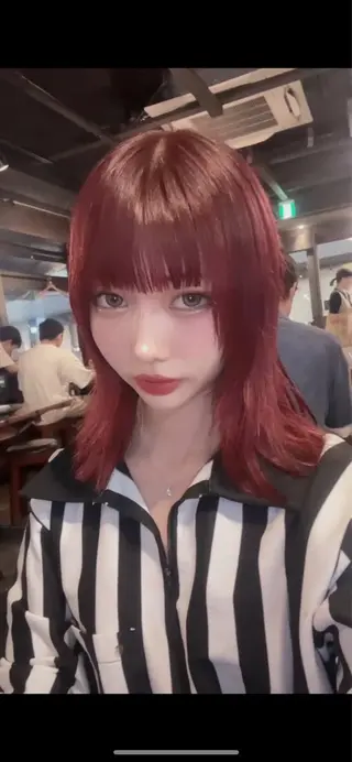 セミロング BONIA by HEADLIGHT 大阪梅田店【ボニア バイ ヘッドライト】所属・綾/似合わせcut うめだの隠れ家サロンのヘアスタイル