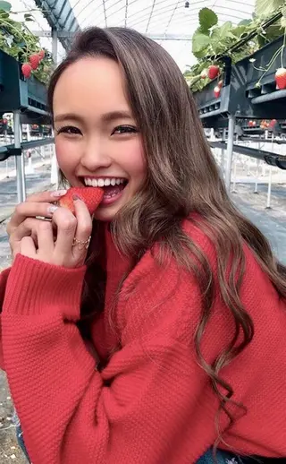 ロング カラー パーマ ヘアアレンジ Device ディバイスのヘアスタイル