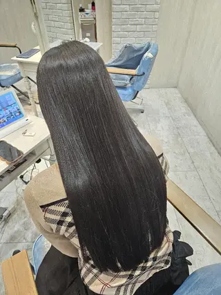 ロング 韓国風レイヤーカット 西村/心斎橋/なんばのヘアスタイル