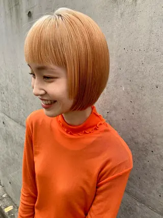 ショート カラー 顔周り/ブリーチなし /縮毛矯正🫧伊勢のヘアスタイル