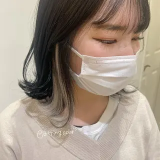 ミディアム カラー GO TODAY SHAiRE SALON所属・🌼透け感カラー 🌼Rinaのヘアスタイル