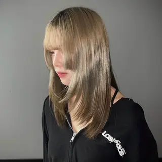 セミロング 暖色カラー/レイヤー ☻ miyuuのヘアスタイル