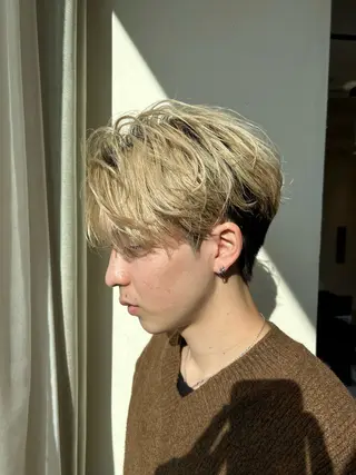 ショート カラー メンズ 似合わせメンズカット /ニュアンスパーマのヘアスタイル