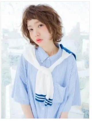 ミディアム カラー パーマ Re:ta KANZOのヘアスタイル