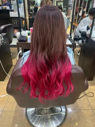 ロング カラー AMI ウルフパーマ/メンズのヘアスタイル