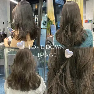 ロング カラー 🤍うる艶韓国 カラー/Hitohaのヘアスタイル