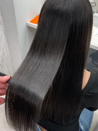 ロング りきと🦋河原町 縮毛矯正/艶カラーのヘアスタイル