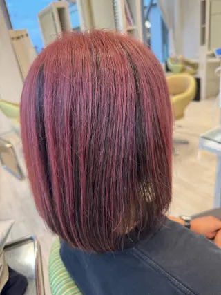 ミディアム 松尾 怜奈のヘアスタイル