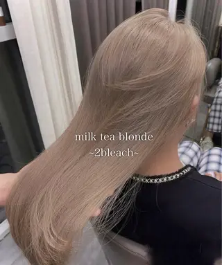 ロング カラー THESALONS所属・🤍ブリーチカラー /寄田龍樹🤍のヘアスタイル