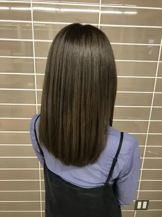 セミロング カラー 辻堂メンズ特化 YU-YAのヘアスタイル