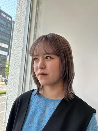 ミディアム カラー 愛結 暖色カラー🎀🩰のヘアスタイル