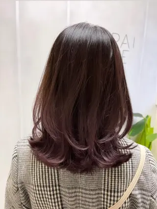 セミロング カラー 🟢NEGi🟣 🫧髪質改善のヘアスタイル