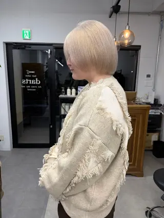 ショート カラー darts所属・マツダ レンのヘアスタイル