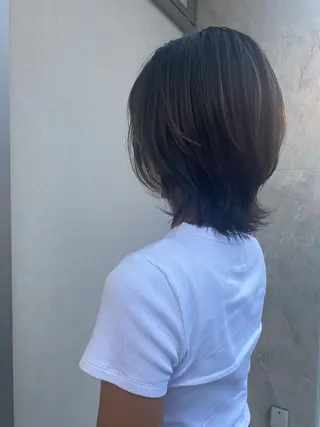 ミディアム カラー 吹田 駿 髪質改善縮毛矯正のヘアスタイル