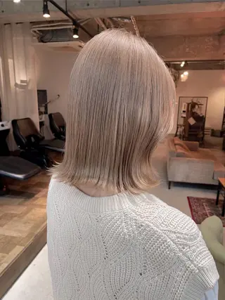 ミディアム カラー unico.所属・韓国ヘア/暖色カラー 新美多英のヘアスタイル