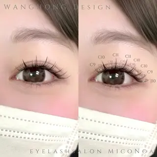 マツエク・マツパ MicoNoa所属・MicoNoa Asamiのマツエク・マツパデザイン