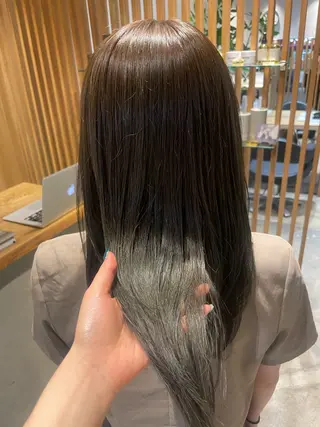 セミロング カラー ANY所属・透明感カラー sayaᯓ★のヘアスタイル