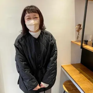 ミディアム パーマ 髙橋奈緒子 ⭐︎newi京橋のヘアスタイル