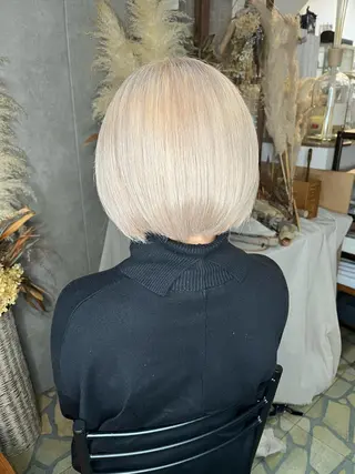 ミディアム エクステ・髪質改善・ ブリーチ・吉田大介のヘアスタイル