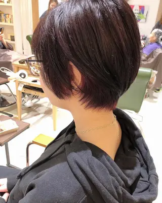 ショート カラー eins.hair所属・過去一の柔髪ヘア 🌿einshairのヘアスタイル