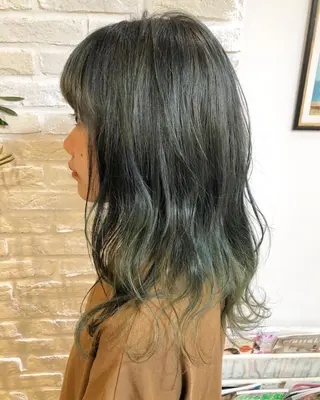 ミディアム カラー ヘアアレンジ 遠藤 拓馬のヘアスタイル