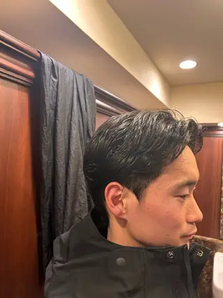 セミロング パーマ メンズ ヒロ銀座ヘアーサロン恵比寿店所属・💈下川 恭平💈のヘアスタイル