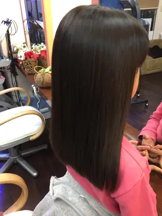 セミロング 桧山 真のヘアスタイル