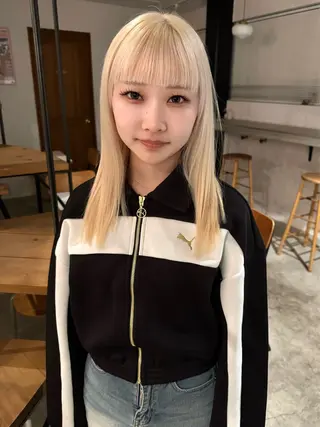 セミロング カラー 中嶋 勇太のヘアスタイル