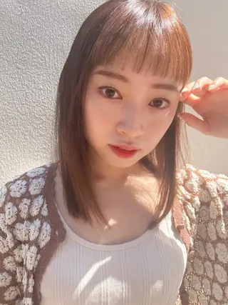 ミディアム カラー 🪭risa 暖色/レイヤー🪭のヘアスタイル